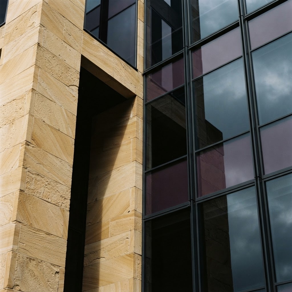 Architectural detail of a modern Sydney building